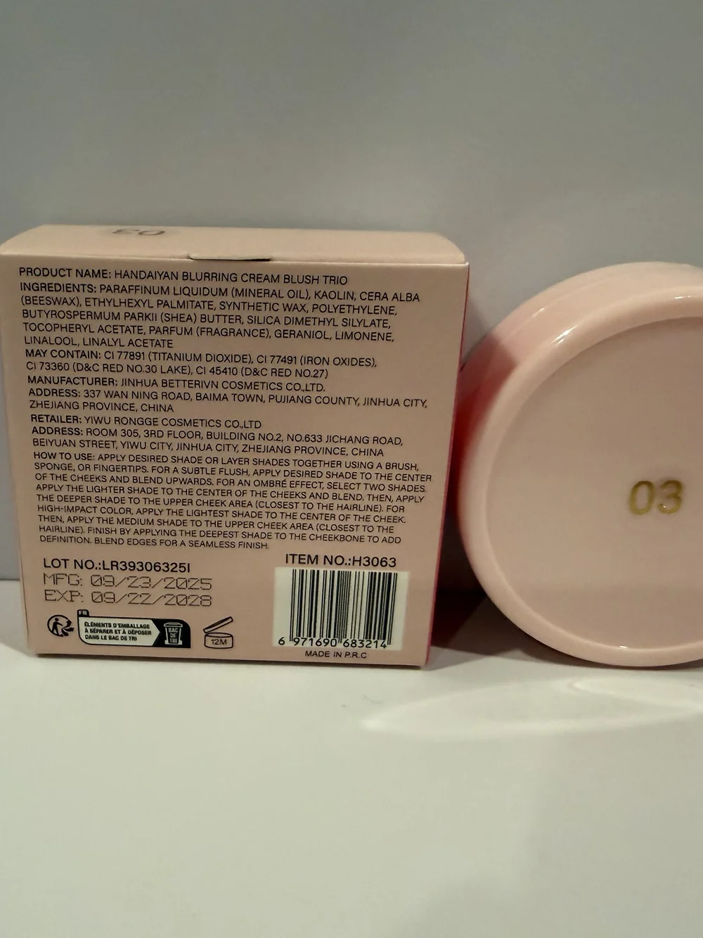 Blurring Cream Blush Trio - Pink